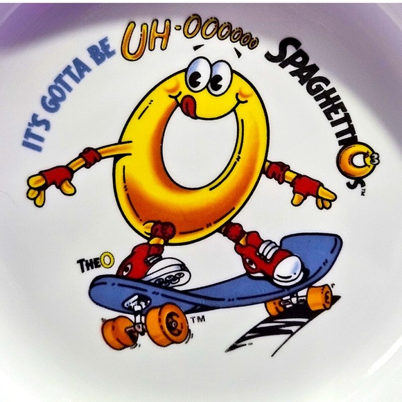 CORELLE 🍜 SET OF 4 VINTAGE 1990 CORELLE SPAGHETTIO’S SKATEBOARD PASTA DISH BOWL - Picture 3 of 13